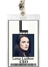 Supergirl Lena Luthor L Corp ID Badge Costume Prop Cosplay Halloween Laminate