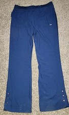 Cherokee Womens Statement Scrub Pants Navy Blue Xlarge Tall 33" Discount