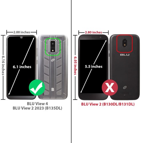 Coque téléphone bague d'armure bague de support magnétique pour BLU View 4 B135DL + verre trempé - Photo 2 sur 38