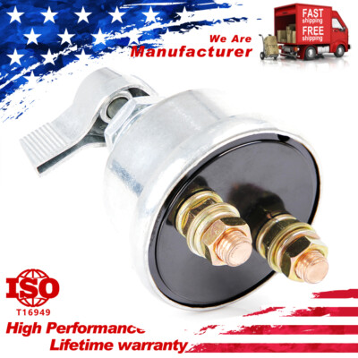 Heavy Duty Master Battery Quick Disconnect Power Shut Off Kill Switch 125A 24V