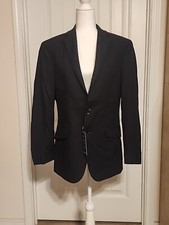 Reaction Kenneth Cole Techni-Cole Men's Size 38R Black Sport Coat/Blazer NWT