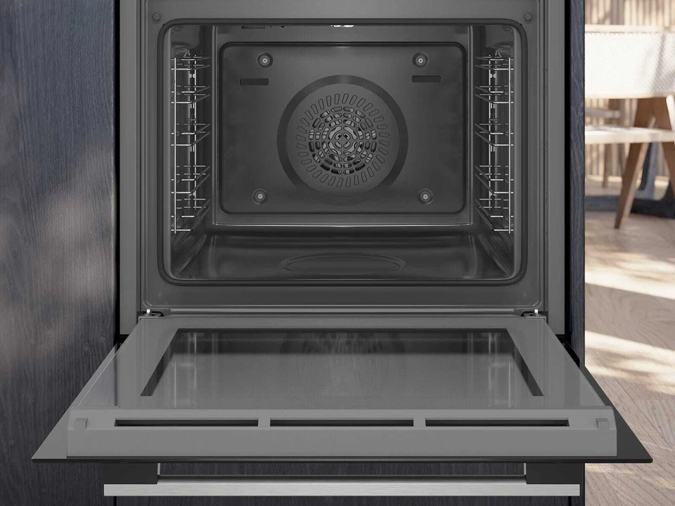 Siemens HR214ABS0 Backofen mit Dampfunterstützung Edelstahl 60cm - Bild 3 von 4