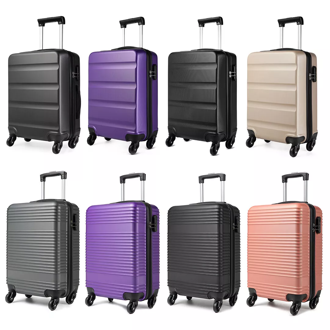 20 Inch Cabin Spinner Suitcase Travel Case Hand Hard Shell 4 Wheels Luggage  | eBay