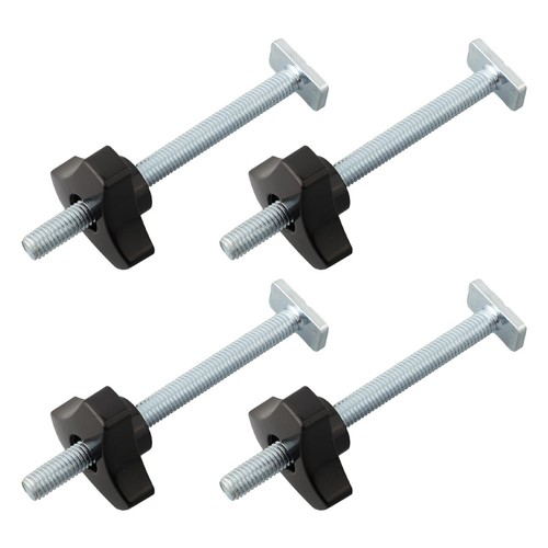 4Set M8 TTrack Bolts Knobs T Slot Bolts and Knobs Clamps for