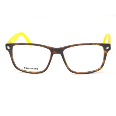 DSQUARED2 DQ5200 055 Matte Tortoise Plastic Optical Eyeglasses Frame  54-15-145