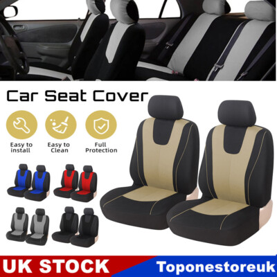Heavy Duty Black Nylon Front Seat Covers For Fiat Doblo Multijet