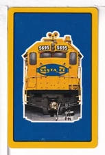 Single Railroad Playing Card "Atchison, Topeka, Santa Fe, ATSF-13a",  Bolhagen #