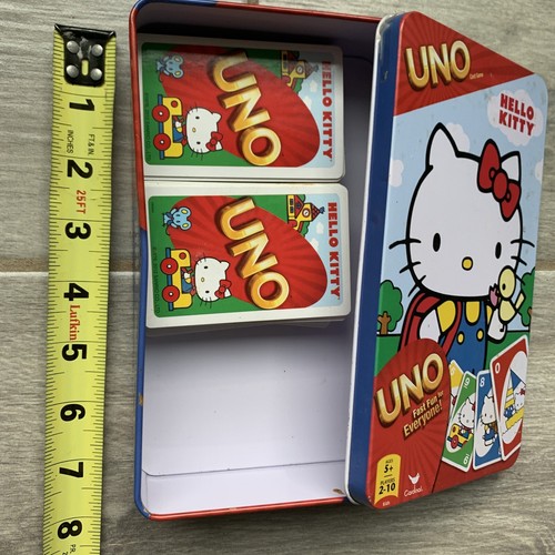 2012 HELLO KITTY UNO Card Game Mattel fast fun for everyone oversized tin, b7 - Picture 22 of 24