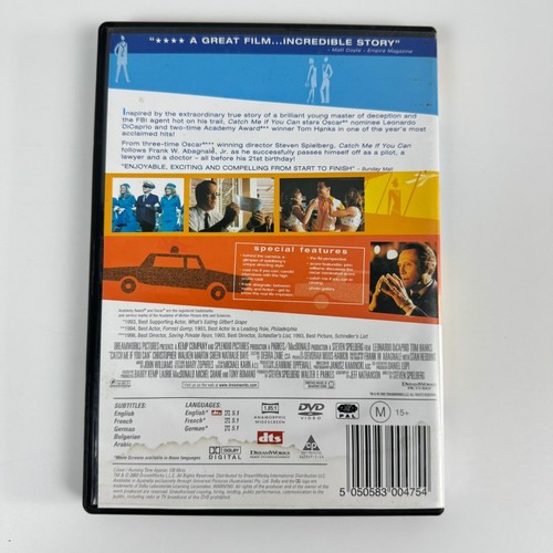 Catch Me If You Can (DVD 2003 2 discs) Leonardo DiCaprio Tom Hanks Region 4 - Picture 4 of 4
