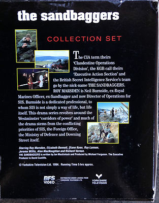 Sandbaggers-Collection Set 1 (VHS, 6-Tape Set) Rare 1978 Brit  