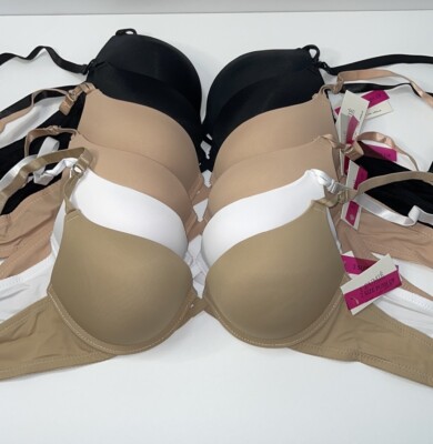 BUNDLE 3 PIECES SUPER PUSH UP EXTREME PADDED ADD 2 CUP SIZE PLUNGE BRA. NWT