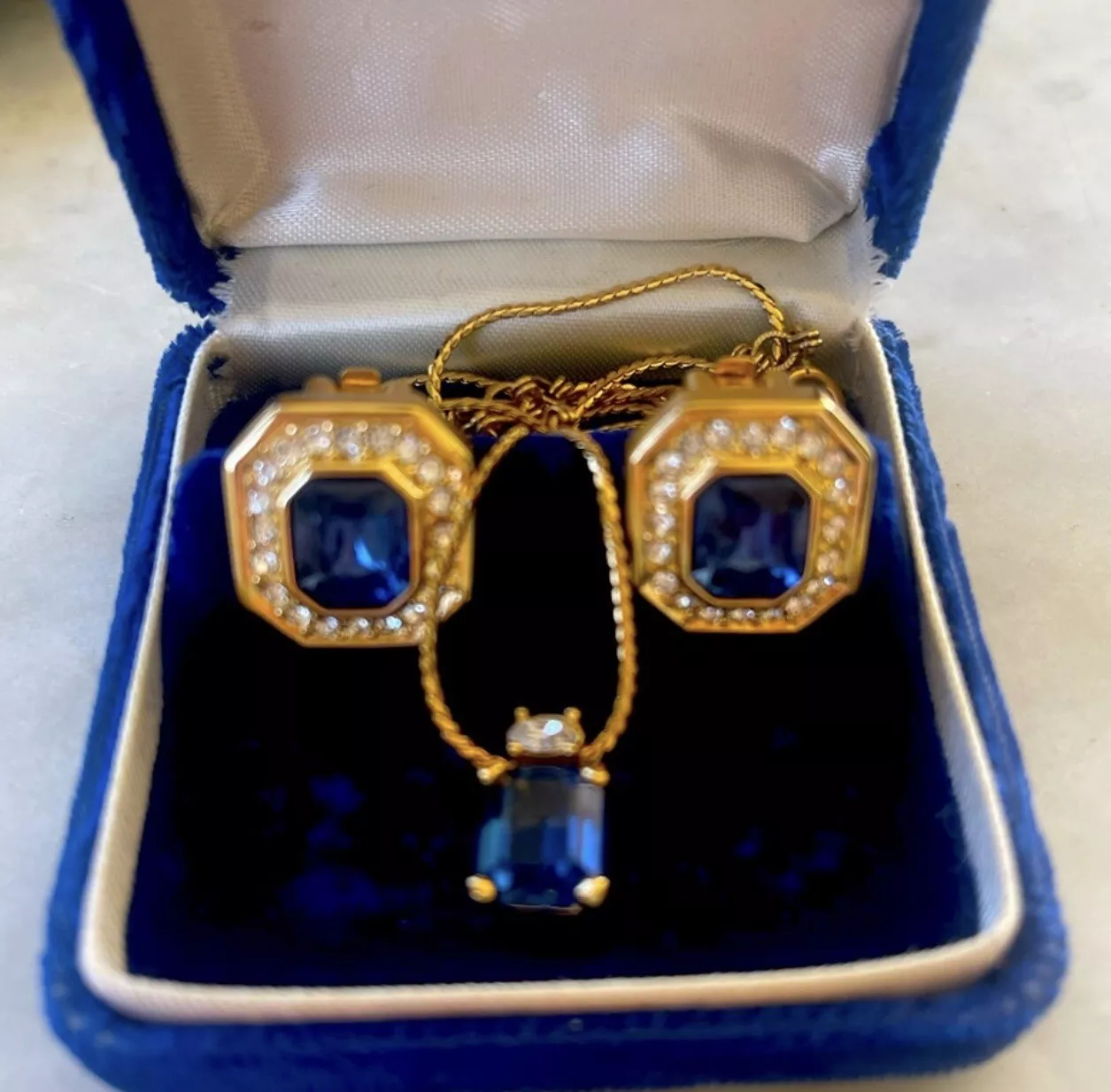Christian Dior necklace and earring set