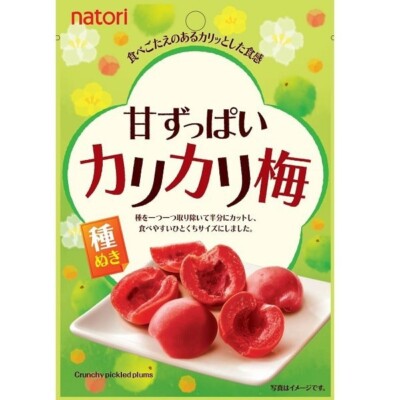 Natori Crunchy pickled seedless plum 22g from Japan