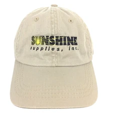 Sunshine Supplies Cap Erosion Control Products Logo Baseball Trucker Dad Hat Tan