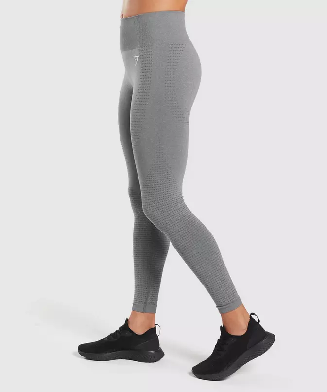 Women's Gymshark Vital Seamless Leggings Smoke Grey Marl Size M