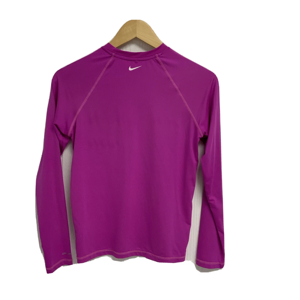 Nike Natación Niñas Dri- Fit Fucsia Manga Larga Top Talla XL (13-15) Años Foto 4 de 4