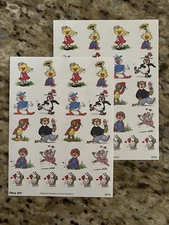 2 Suzy's Zoo sticker sheets: Multiple Characters