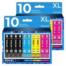 20 CARTUCCE T604XL EPSON XP-2200 XP-2205 XP-3200 XP-3205 XP-4200 XP-4205 WF-2910