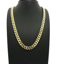 Hip Hop 80' Fashion 8mm 24", 30" Box Cuban Chain Necklace RC2439