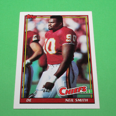 1991 Topps Football Card Neil Smith #134