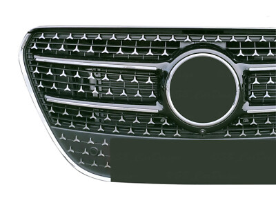 CHROM Sterne Aufkleber passend für Mercedes W447 V-Klasse VITO FACELIFT Grill
