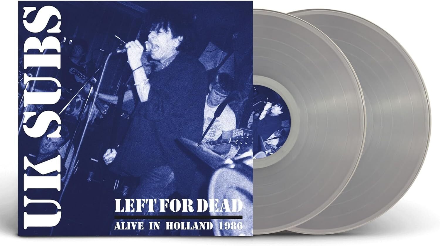 UK Subs Left for Dead: Alive in Holland 1984 (Vinyl LP) 12" Album (Clear vinyl)