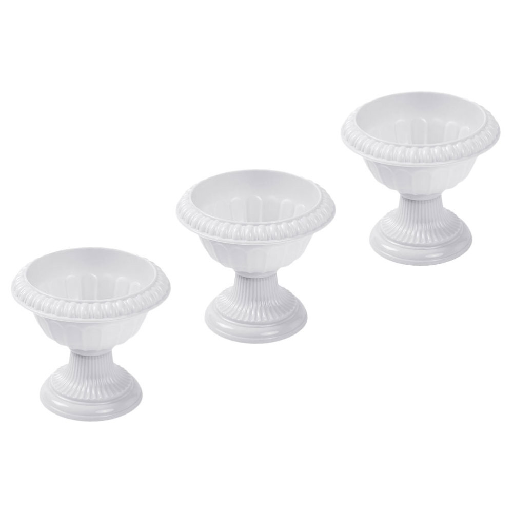 3 Pcs Roman Basin Guidepost Faux Plants Decoration