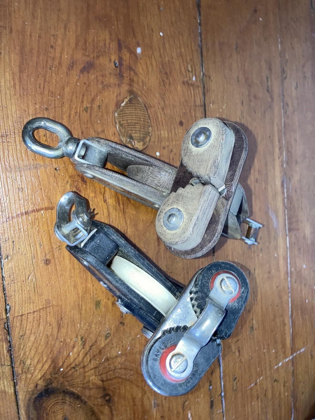 used sailing boat parts, Lewmar Main Holt Allen, Pulleys, Cam Cleat Etc