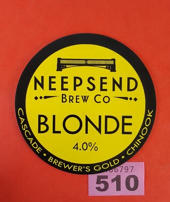 Bierpumpe Clip Abzeichen Neepsend Brew Co Sheffield blond