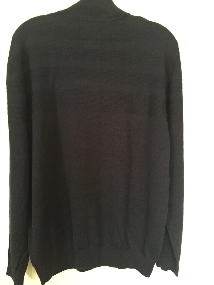 CUTTER BUCK Liberty Navy Douglas Half Zip Lyn Merino Wool Blend Sweater Men M - Image 4 of 4