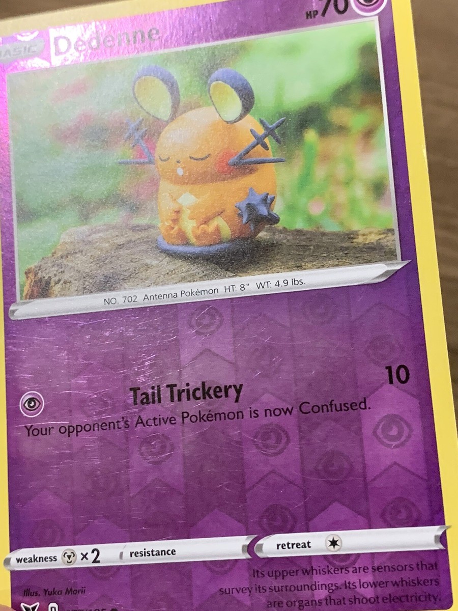 SHIPS SAME DAY Pokemon Card Dedenne 077/185 Reverse Holo