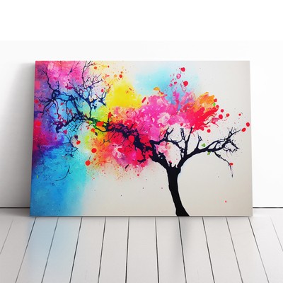 Tree Splash Vol.5 Abstract Canvas Wall Art Print Framed Picture Dining ...