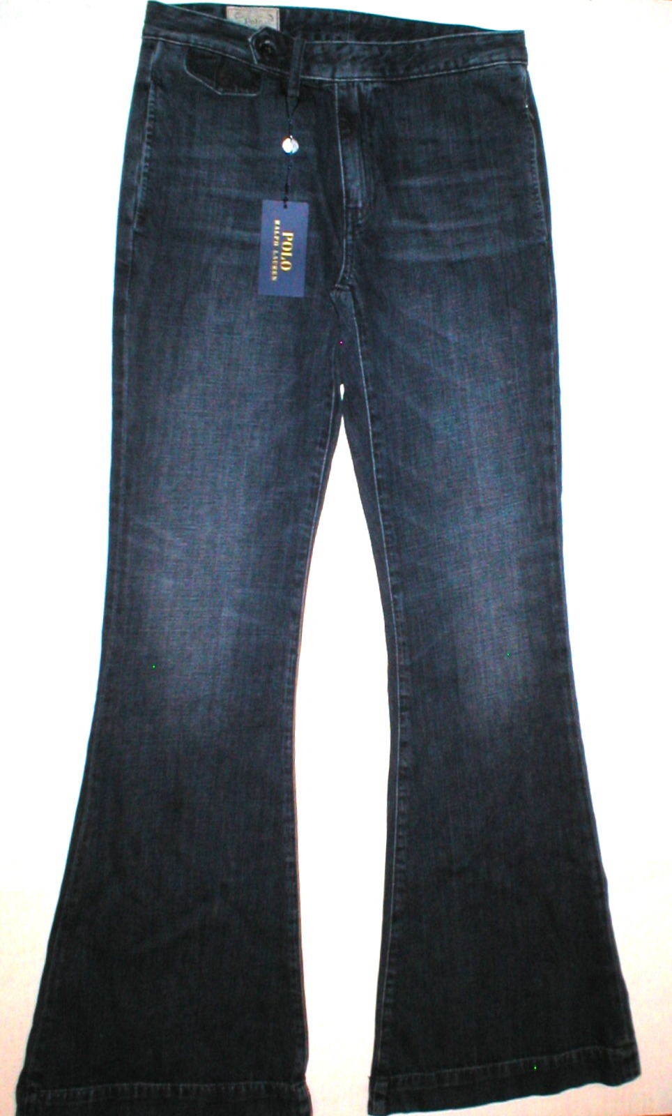 New Womens Ralph Lauren Polo Jeans NWT $198 Flare Tall 28 Tailored Look Dark