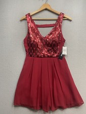 NWT My Michelle Dress Sequin Red Juniors Size 11 Homecoming Cocktail