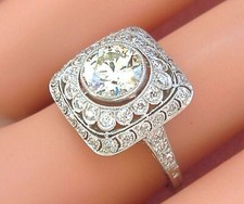 2.00Ct White Round Cut CZ-Stone Vintage Style Engagement Ring In 925 Silver
