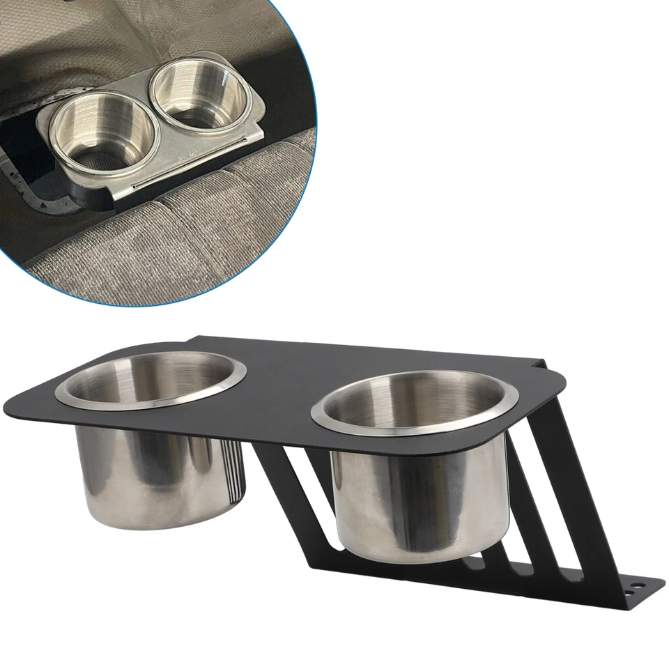 US For 1988-1994 Chevy Truck Bench Seat 1988-1994 Cupholder Cup Holder Stainless - Imagem 2 de 4