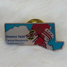 Rotary International Central Maryland Washington DC Member Enamel Lapel Pin