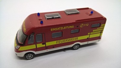 Schuco 1:87 Hymermobil B-Klasse SL rot gelb Feuerwehr Berlin Einsatzleitung(20