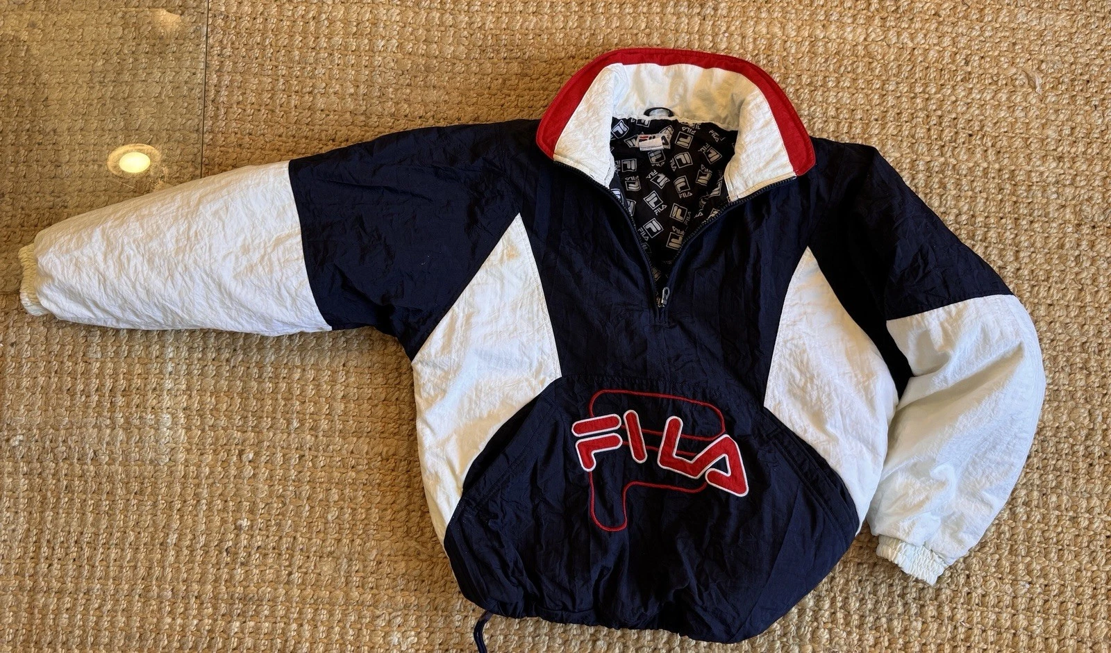 vintage Early 2000 fila pullover Zip jacket L Wu Tang image 1