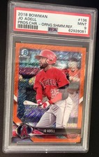 2018 Bowman Jo Adell #136 Orange Shimmer Refractor /25 PSA 9 18/25 62928081
