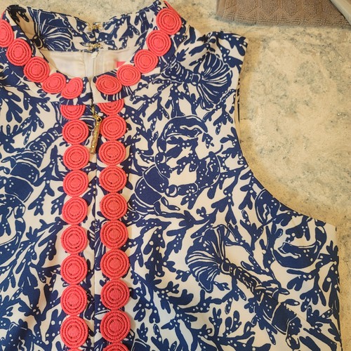 Lilly Pulitzer Kleid Skort Damen 6 Hummer Ärmellos Sommer Freizeit Preppy - Bild 15 von 15
