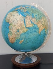 vintage Columbus Duo Globus aus Glas - beleuchtbar 1:38 000 000 Paul Oestergaard