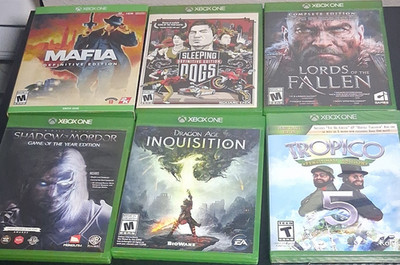 Xbox One Game Lot - Mafia III, Final Fantasy, Sega, Rare Replay, Disc, Action