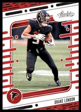 Drake London 2024 Panini Absolute #6 Falcons NFL READ FREE SHIPPING AutographDen