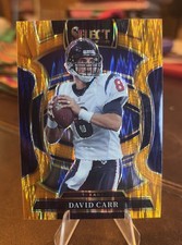 2025 Panini Select Concourse Orange Shock Prizm /499 David Carr #50