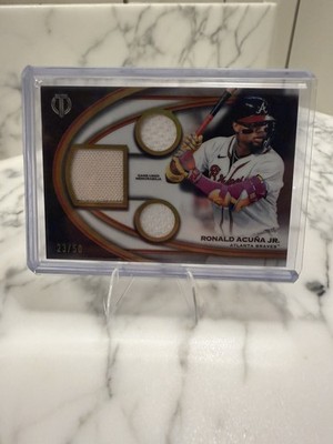 2026 Topps Tribute Ronald Acuna Jr Triple Relic # /50 Atlanta Braves