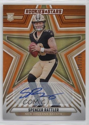 2024 Panini Rookies & Stars Orange Signatures /199 Spencer Rattler Auto RC 4nl