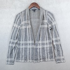 Eileen Fisher Cardigan Sweater Women Open Front Small Merino Wool Blend