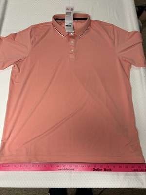 NEW Puma MATTR Golf Retro Elevated Polo Shirt Mens Size XL Relaxed Fit Pink Rose
