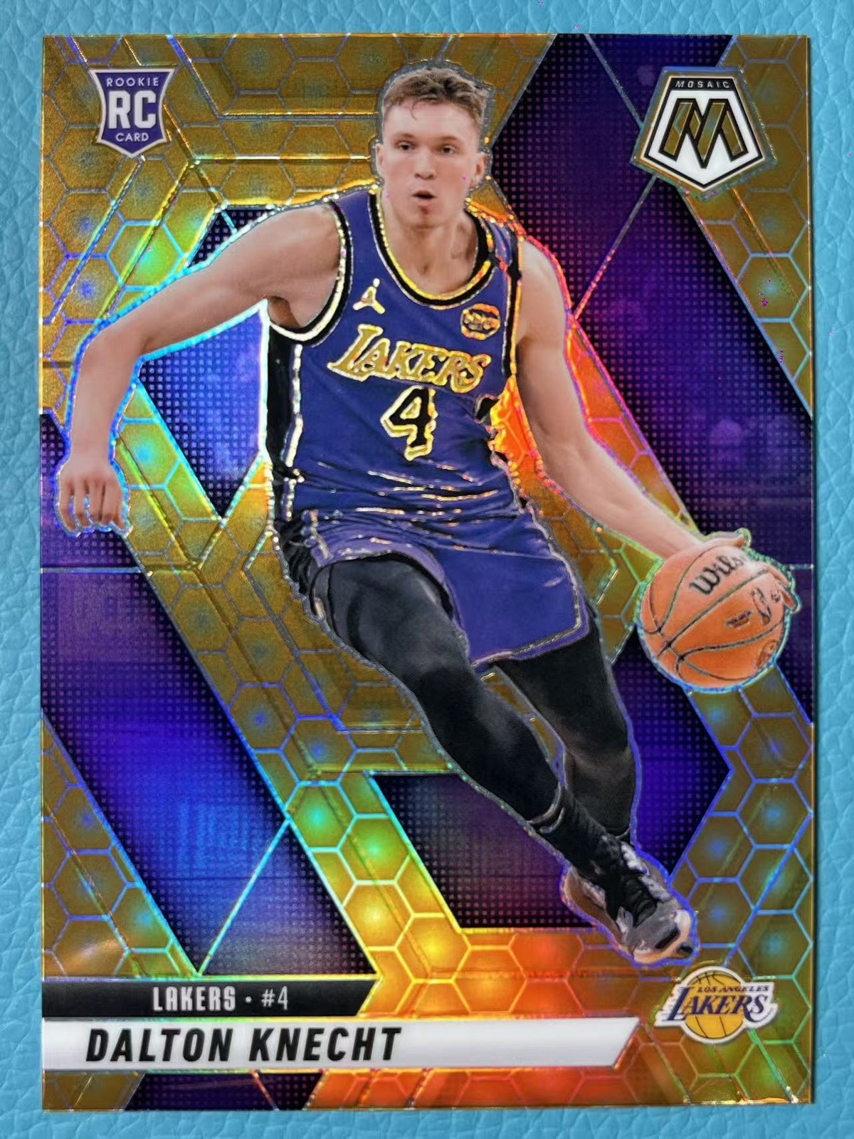 Dalton Knecht 2024-25 Panini Mosaic SSP Honeycomb RC Lakers #238